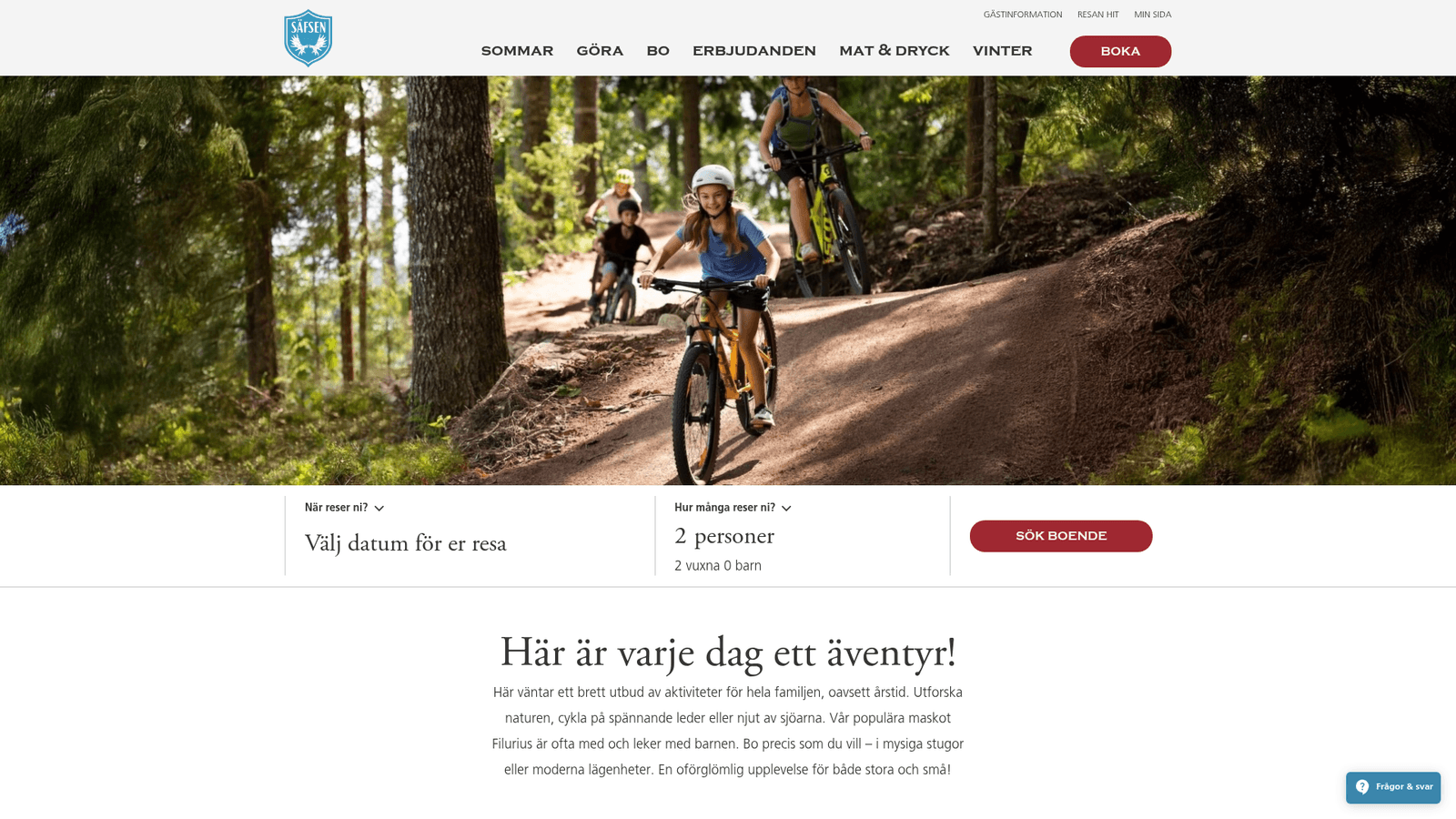 Säfsen Resort: Upplevelser och avkoppling i Dalarnas vackra skogsmiljö