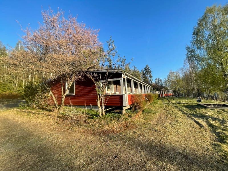 Vildmarkshotellet: Ställplats vid Finnsjöns idylliska strand