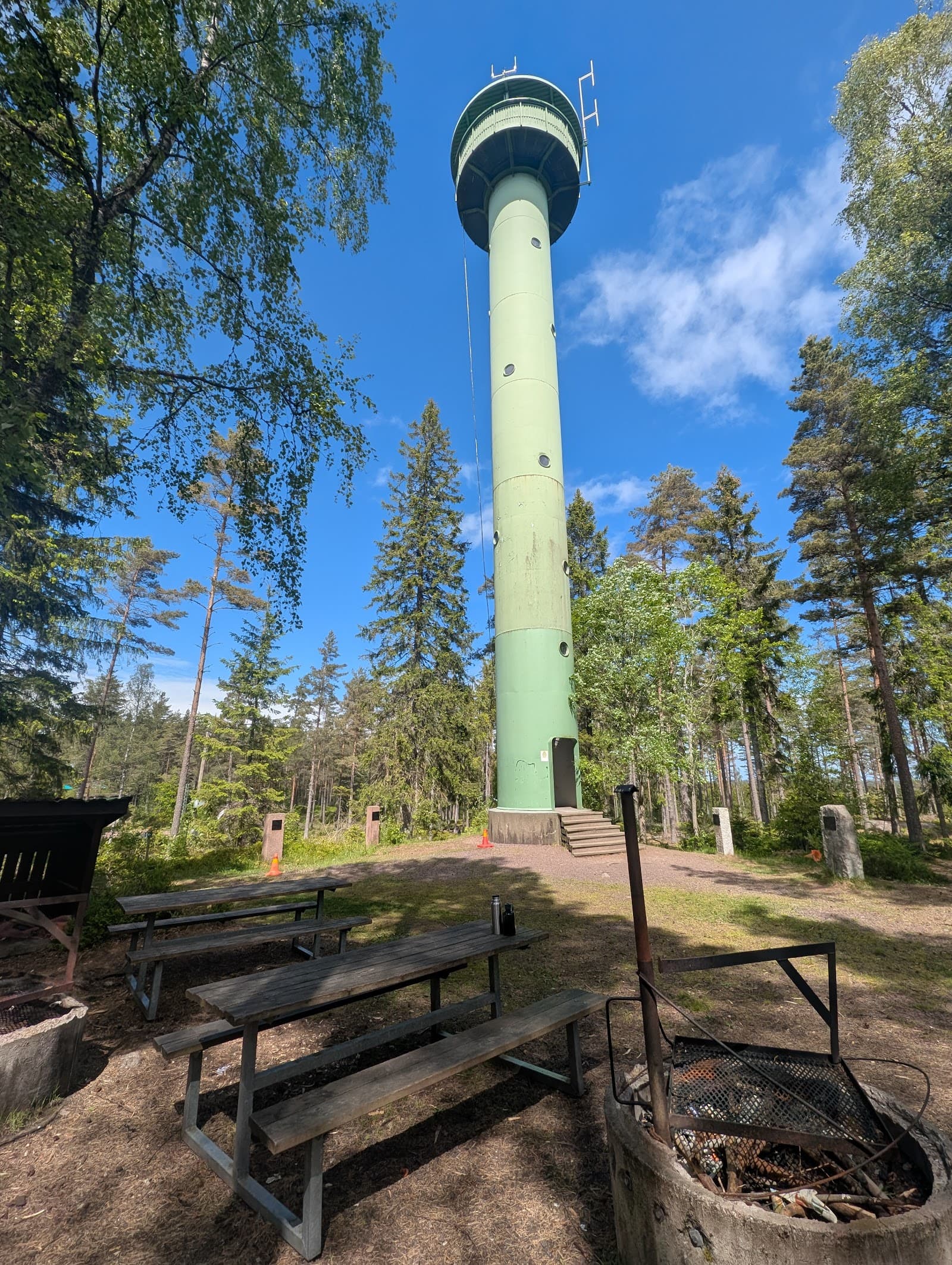 Tegnérntornet/Skogstornet: Panoramautsikt över fyra landskap